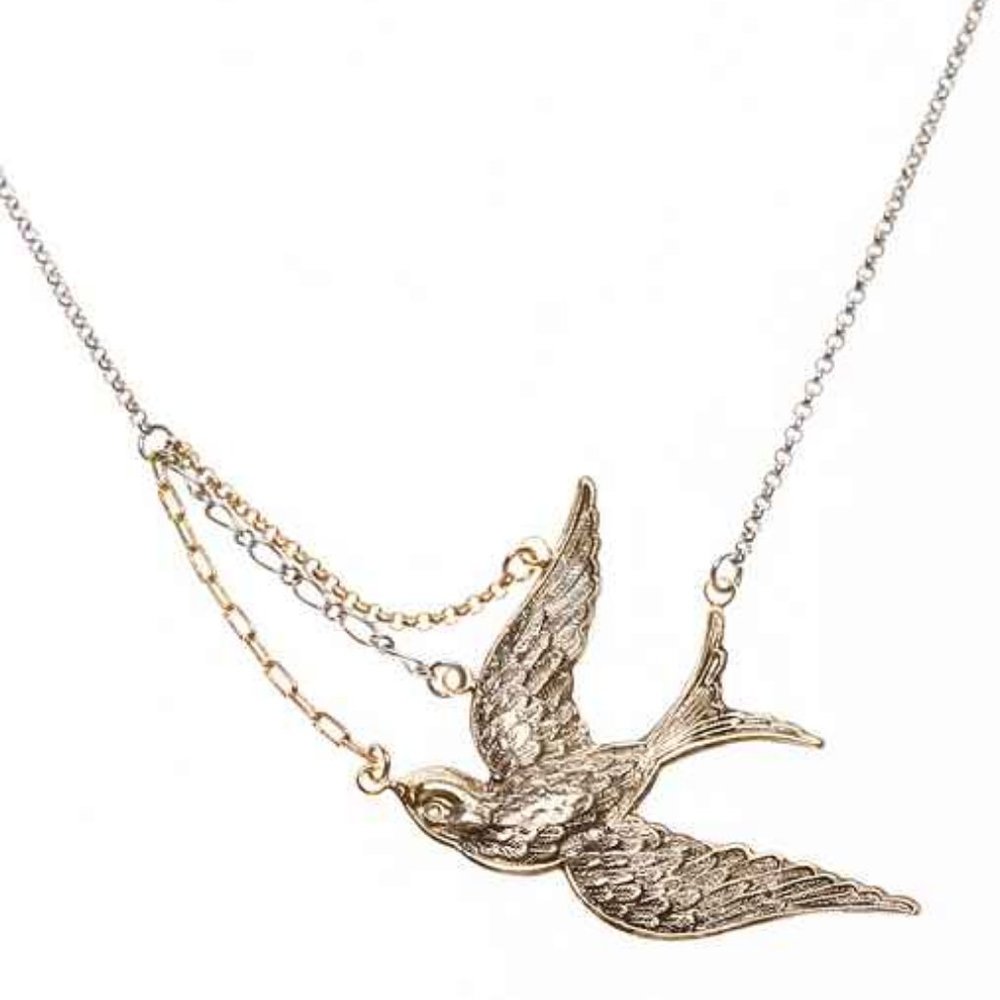 UO Asymmetrical Free Bird Necklace